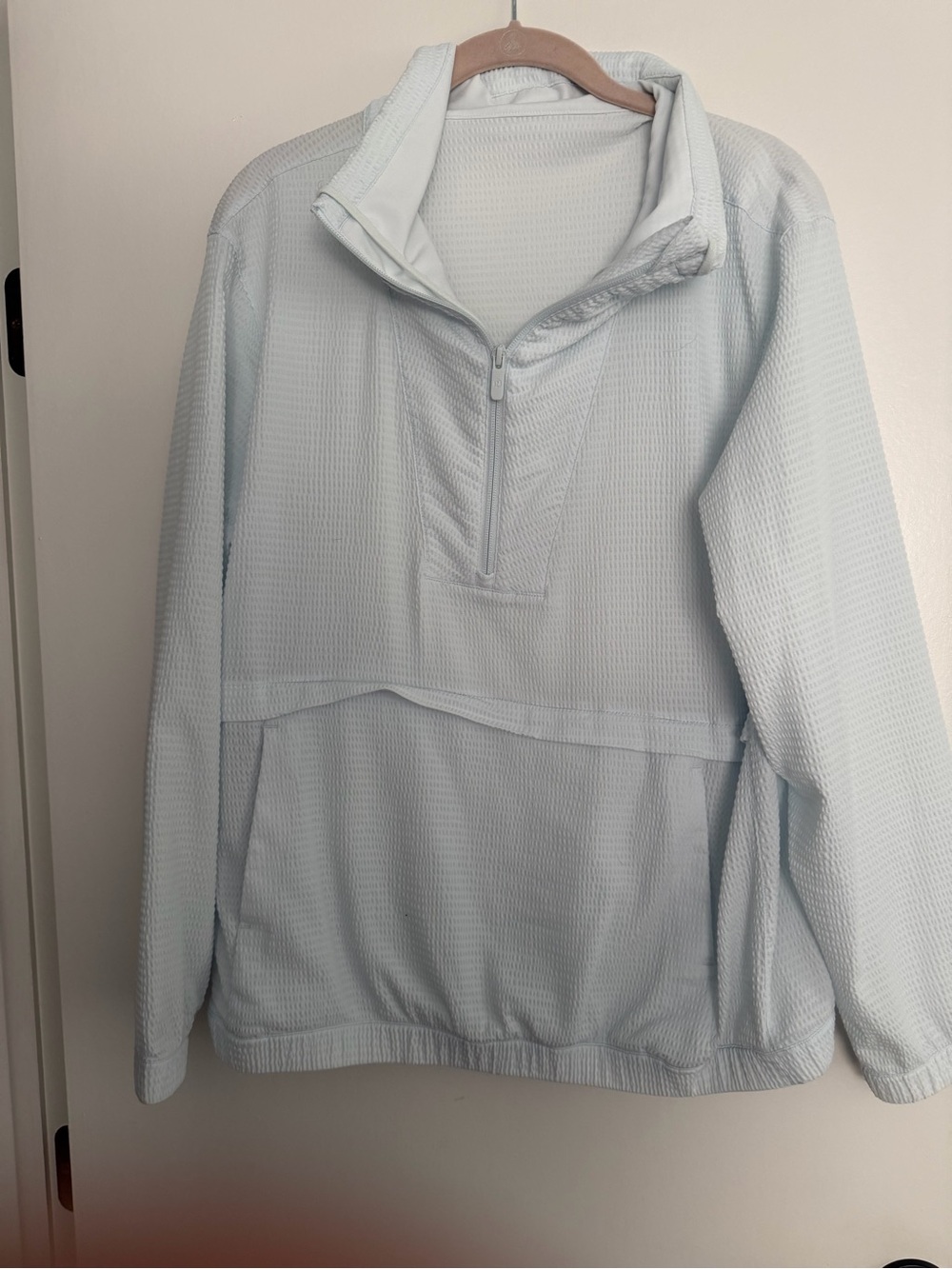 lululemon athletica Light Blue Half-Zip Pullover